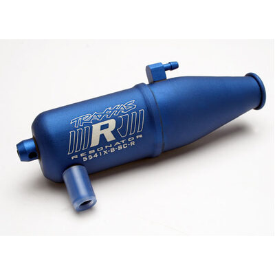 Traxxas Resonator Tuned Pipe, R.O.A.R. Legal, Blue-Anodized (Si