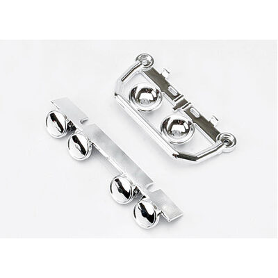 Traxxas Lightbar, Front Bumper (Chrome) (1), Roof Lightbar (Chr