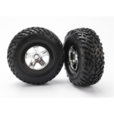 Traxxas Tire & Wheel Assembled, Glued (4WD F/R, 2WD Rear)