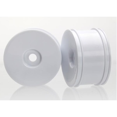 Traxxas Wheels, Dished (White, Dyeable) (Front) (2)