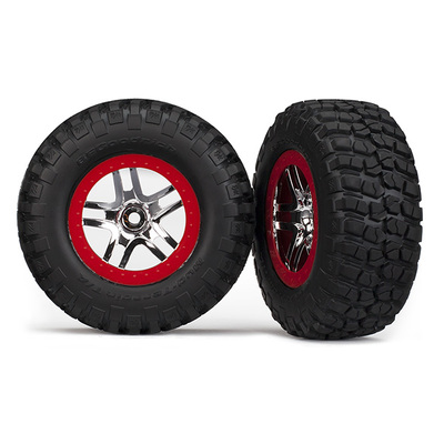 Traxxas Tire & Wheel Assembled, Glued (4WD F/R, 2WD Rear)