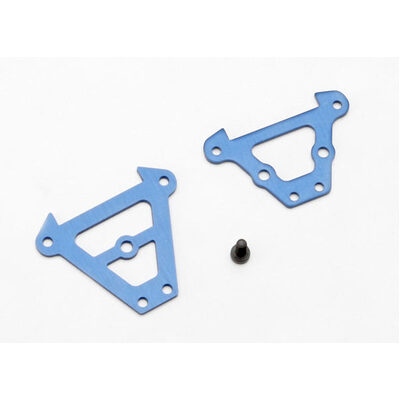 Traxxas Bulkhead Tie Bars, Front & Rear (Blue-Anodized Aluminiu