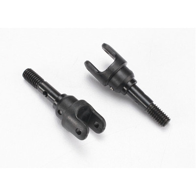 Traxxas Stub Axle, Steel (2)/ Yokes (2) (Assembled)