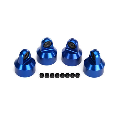 Traxxas Shock Caps, Aluminium (Blue-Anodized), GTX Shocks (4)