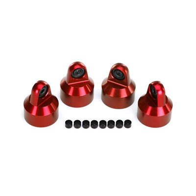 Traxxas Shock Caps, Aluminium (Red-Anodized), GTX Shocks (4)