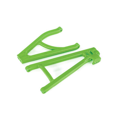 TRAXXAS Suspension arms, green, rear (left), heavy duty, adjustable wheelbase (upper (1)/ lower (1))
