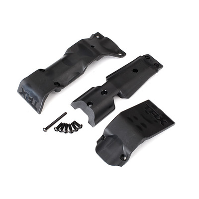 TRAXXAS Skid plate set, front/ skid plate, rear/ 3x10 BCS (6)/ 3x30 BCS (1) (fits #8629 & 8630 bulkheads)