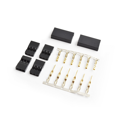JR connector set Gold plated terminals 2pairs/bag