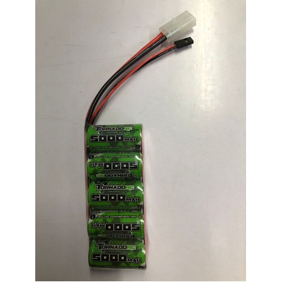 Tornado RC NIMH 5000mah 6.0V FLAT