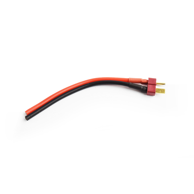 Male Deans plug with 10cm 14AWG silicone wire