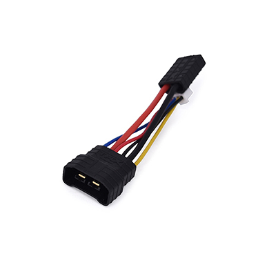 TRX ID Compatible LiPo Battery Adapter with 4S/3S/2S Balance Port - 5cm 14 AWG silicone wire /22AWG pvc wire Including 