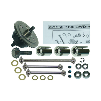 GV V21552 V8 SUPERCARS 2WD TO 4WD CONVERSION KIT