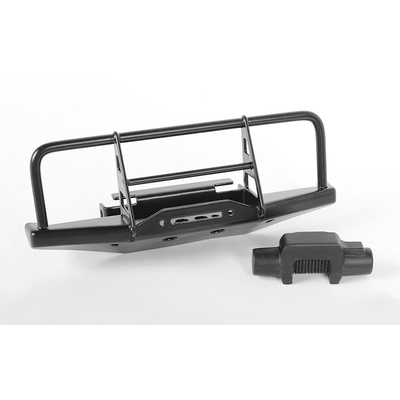 Steel Front Winch Bumper W/Plastic Winch for 1/18 Gelande II RTR W/BlackJack Body (Black)