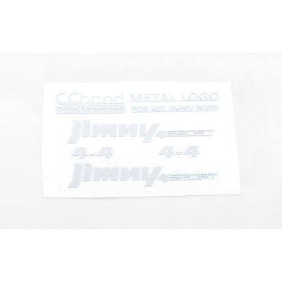 Metal Emblems for MST 1/10 CMX w/ Jimny J3 Body (White)