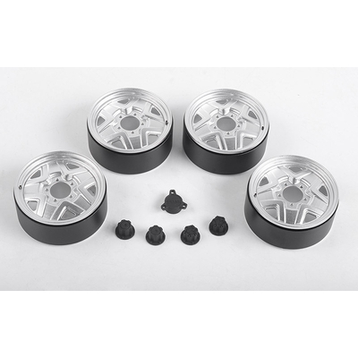 Wakizashi 2.8" Wheels w/HubCaps for Capo Racing Samurai 1/6 RC Scale Crawler