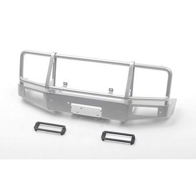 Trifecta Front Bumper for Capo Racing Samurai 1/6 RC Scale Crawler (Silver)