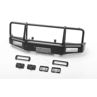 Trifecta Bumper w/ Square Lights for Capo Racing Samurai 1/6 RC Scale Crawler (Black)