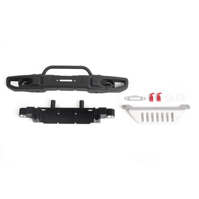 OEM Wide Front Winch Bumper W/ Steering Guard for Axial 1/10 SCX10 III Jeep (Gladiator/Wrangler) (B)