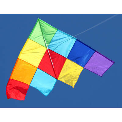 Windspeed Single Line Kite Patchwork Delta