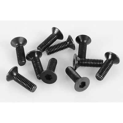 Steel Flat Head Cap Screws M3 x 10mm (10)