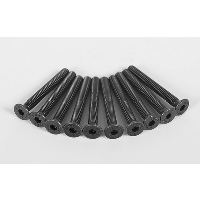 Steel Flat Head Socket Cap Screw M3 x 25mm (10)