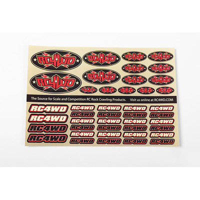 RC4WD Medium Decal Sheet