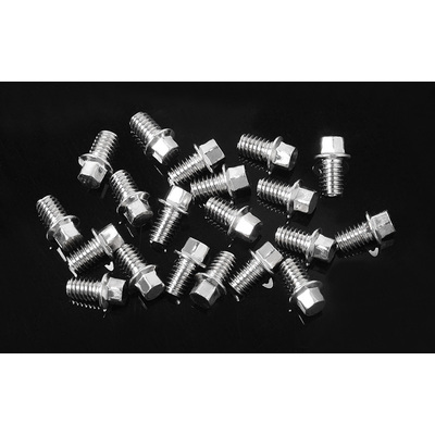 RC4WD Miniature Scale Hex Bolts (M2.5 X 4mm) (Silver)