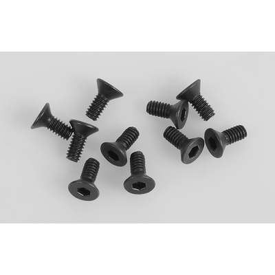 Steel Flat Head Socket Cap Screw M2 x 5mm (Black)