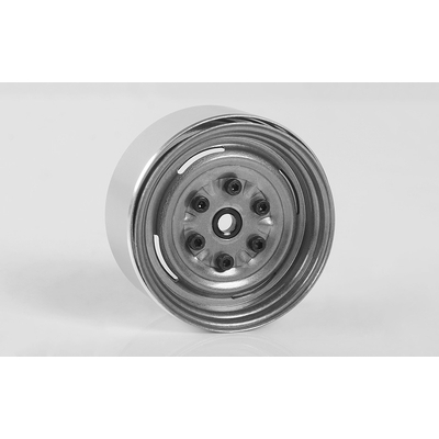 Vintage Yota 6 Lug Stamped Steel 1.55" Beadlock Wheels (Clear)
